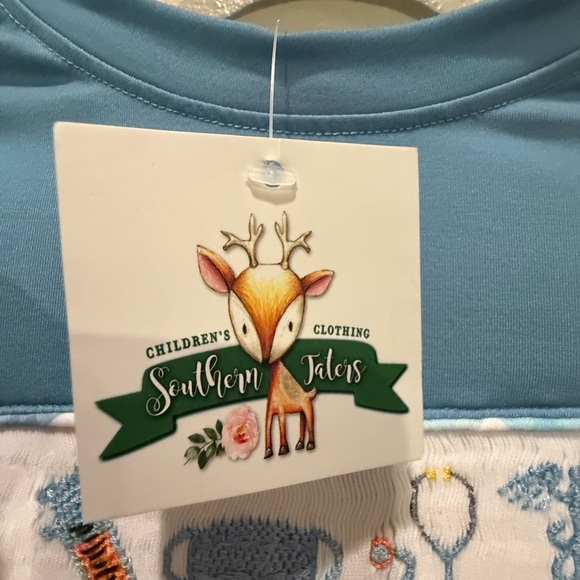 Kids Long Sleeve Tee in Light Blue - Picture 3 of 6